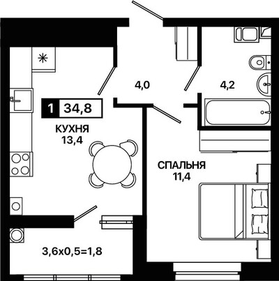 1-комн