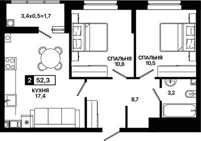 2-комн