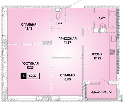 3-комн