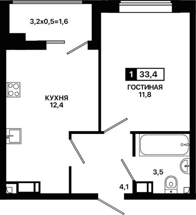 1-комн